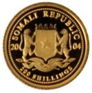 200 Shillings (Elephant; Gold Bullion Coinage)