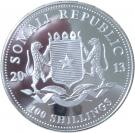 100 Shillings (Elephant; Silver Bullion Coinage)