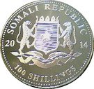 100 Shillings (Elephant; Silver Bullion Coinage)