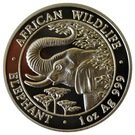 1000 Shillings (Elephant; Silver Bullion Coinage)