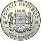 100 Shillings (Elephant; Silver Bullion Coinage)