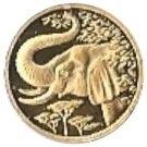 200 Shillings (Elephant; Gold Bullion Coinage)