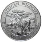 100 Shillings (Elephant; Silver Bullion Coinage)