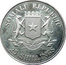 25 Shillings (Pope in Multi-coloured cloak)