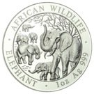 100 Shillings (Elephant; Silver Bullion Coinage)