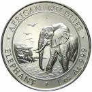 100 Shillings (Elephant; Silver Bullion Coinage)
