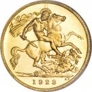 ½ Sovereign - George V