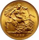 1 Sovereign - George V (Modified Effigy)