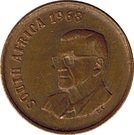 1 Cent (Charles Swart; English Legend - SOUTH AFRICA)