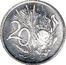 20 Cents (Charles Swart; English Legend - SOUTH AFRICA)