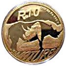 1/10 Ounce / 10 Rand (Natura - Black Rhino)
