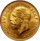 1 Sovereign - George V (Modified Effigy)