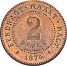 2 Pence (Zuid Afrikaansche Republiek; Transvaal Pattern))