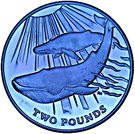 2 Pounds - Elizabeth II (Blue Whale)