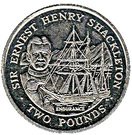 2 Pounds - Elizabeth II (Sir Ernest Henry Shackleton)