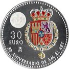 30 Euro - Felipe VI (50th Birthday of King Felipe VI)