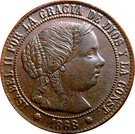 ½ Centimo de Escudo - Isabel II