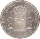 2 Pesetas - Alfonso XIII (4th portrait)