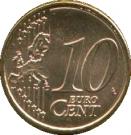 10 Euro Cent (2nd type; 2nd map)