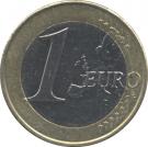 1 Euro - Juan Carlos I (1st type - 2nd map)
