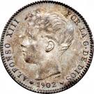1 Peseta - Alfonso XIII (3rd portrait)