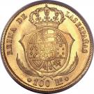 100 Reales - Isabel II