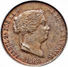 25 Centimos de Real - Isabel II