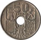 50 Centimos (Anchor; Arrows up)