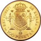 100 Pesetas - Alfonso XIII (3rd portrait)