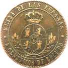 5 Centimos de Escudo - Isabel II