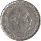 25 Pesetas - Francisco Franco