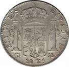 20 Reales de vellon - Fernando VII (Madrid; 3rd portrait)