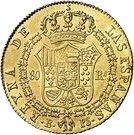 80 Reales de vellon - Isabel II (CONSTITUCION)