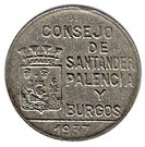 1 Peseta (Santander, Palencia & Burgos)