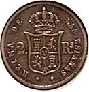 2 Reales - Isabel II