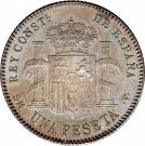 1 Peseta - Alfonso XIII (3rd portrait)
