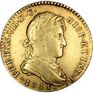 2 Escudos (Cadiz,laureate and cuirassed bust)