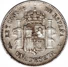 1 Peseta - Alfonso XIII (2nd portrait)