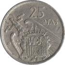 25 Pesetas - Francisco Franco