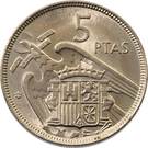 5 Pesetas - Francisco Franco