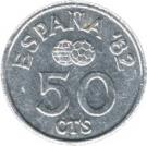 50 Centimos - Juan Carlos I (1982 FIFA World Cup)