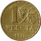 1 Peseta - Rubia