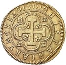 8 Escudos (Seville,mintmark in obverse)