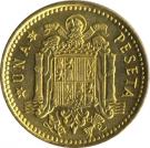 1 Peseta - Francisco Franco (2nd portrait)