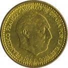1 Peseta - Francisco Franco (1st portrait)