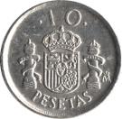 10 Pesetas - Juan Carlos I (Type 2 denomination)