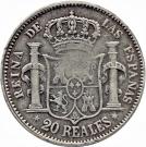 20 Reales - Isabel II