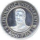 1000 Pesetas (Simon Bolivar and San Martin)