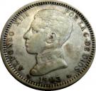 1 Peseta - Alfonso XIII (4th portrait)