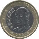 1 Euro - Juan Carlos I (1st type - 2nd map)
